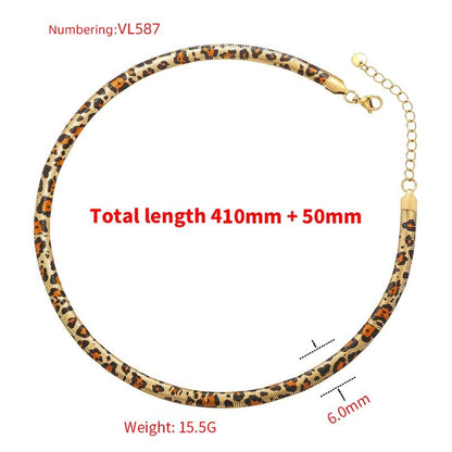 ANIMAL PRINT NECKLACE